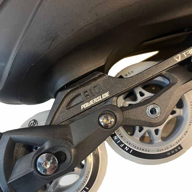 Powerslide Swell Triple Black 80 Trinity Skates - Inlinex
