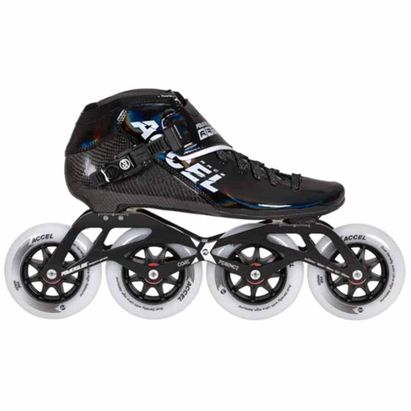 Powerslide Accel Black 100 Racing Skates - Inlinex