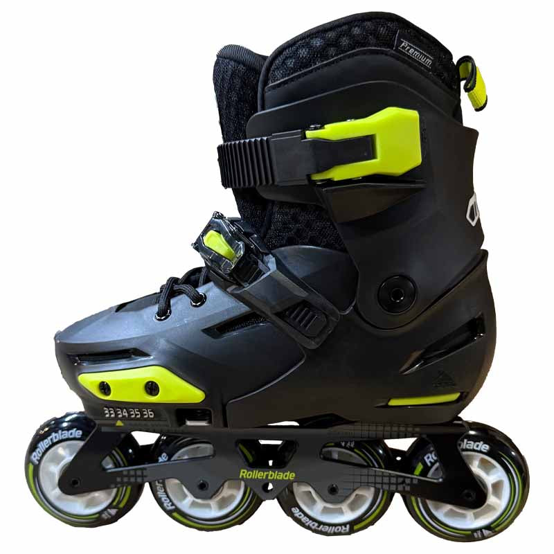 Rollerblade Apex Black Kids Skates - Inlinex