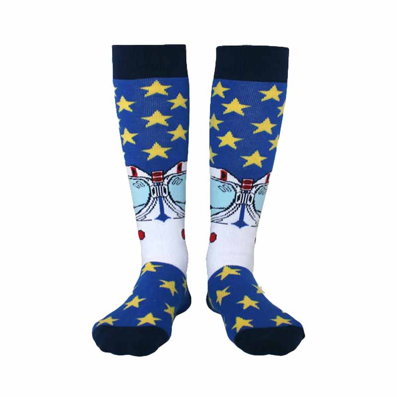 Kids Astronaut High Skating Socks