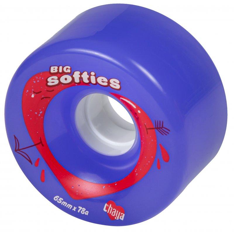 Chaya Big Softie Clear Purple 65mm Quad Wheels - Inlinex