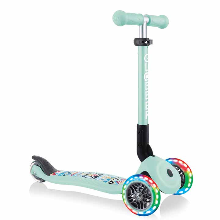 Globber Fantasy Foldable Lights Kids Scooter - Inlinex