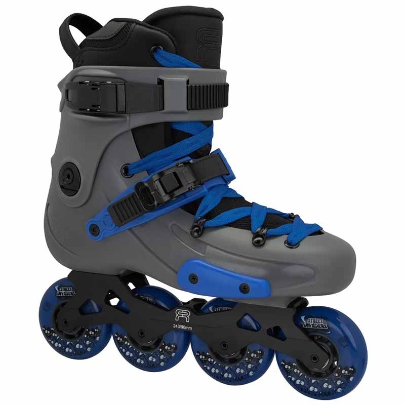 ✈️FR 1 80 Blue Grey Skates - Inlinex