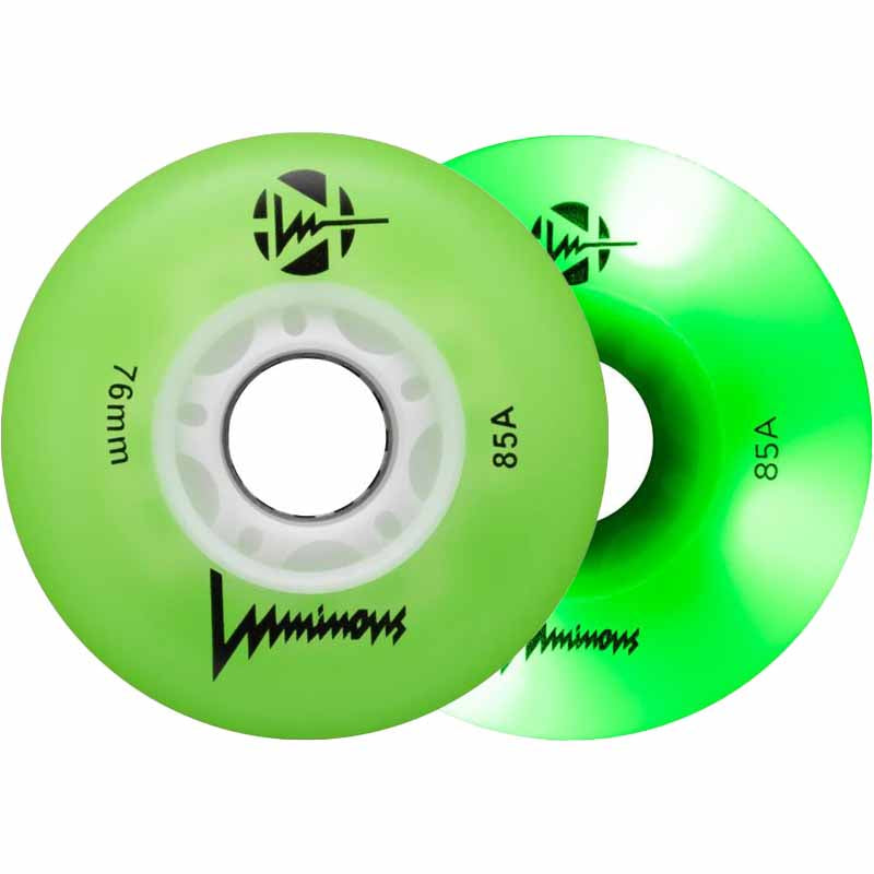 Luminous LED 76mm Wheels