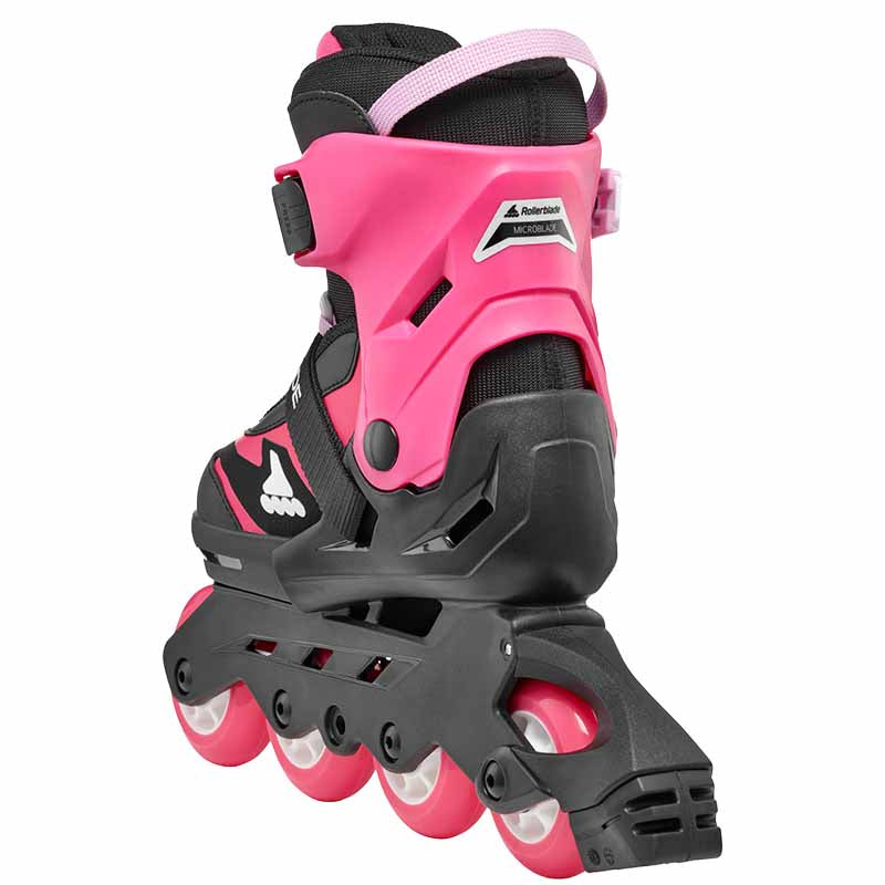 Rollerblade Microblade Black Pink Kids Skates - Inlinex