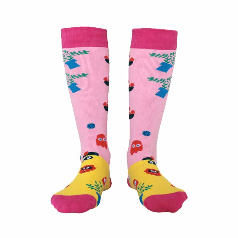 Kids Pink Fruit High Skating Socks