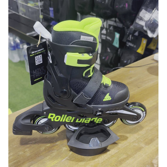 🔥🔥🔥 Sepatu Roda Anak Rollerblade Microblade Hitam Hijau - alternate view