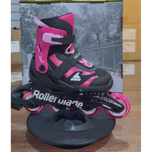 Sepatu Roda Anak Rollerblade Microblade Hitam Pink - alternate view