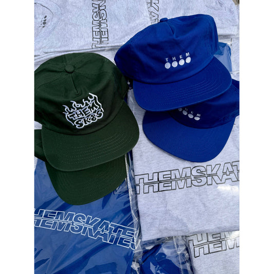 Them Fire Snapback Hat Olive - alternate view