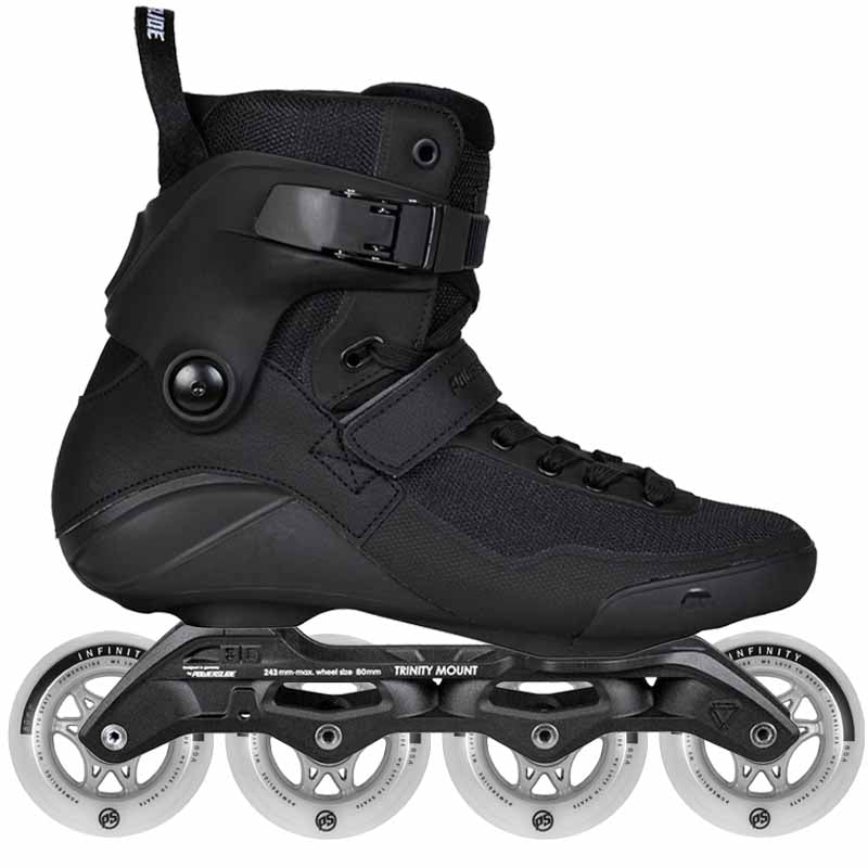 Powerslide Swell Triple Black 80 Trinity Skates - Inlinex