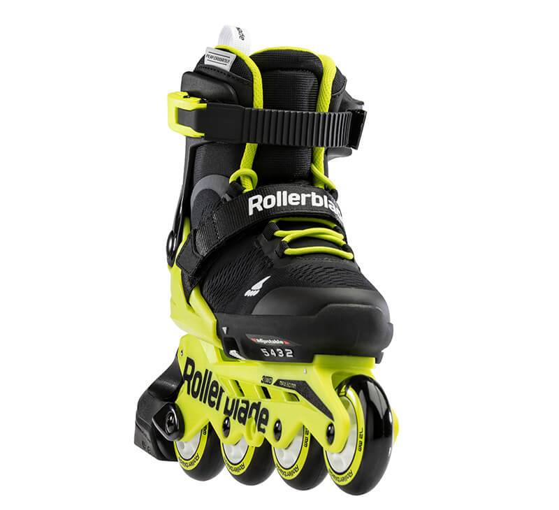 Rollerblade Microblade Neon Yellow Kids Skates - Inlinex
