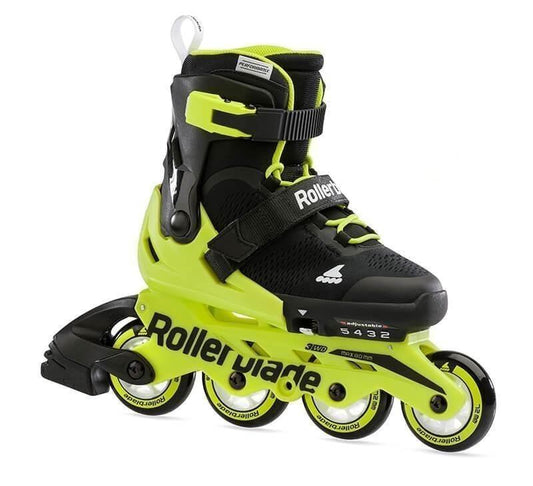 Rollerblade Microblade Neon Yellow Kids Skates - Inlinex