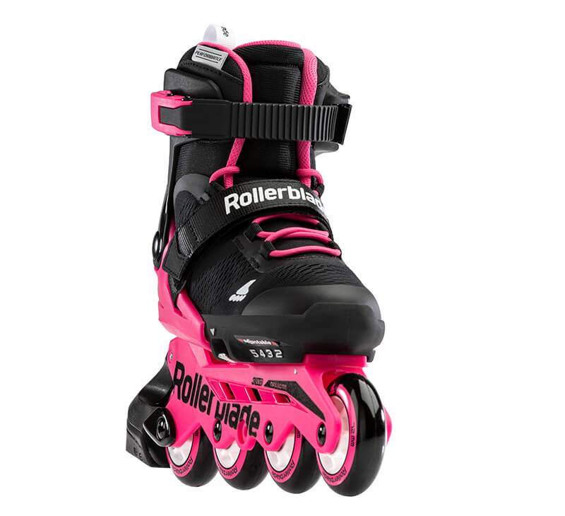 Rollerblade Microblade Neon Pink Kids Skates - Inlinex
