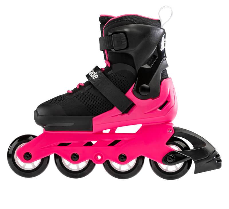 Rollerblade Microblade Neon Pink Kids Skates - Inlinex