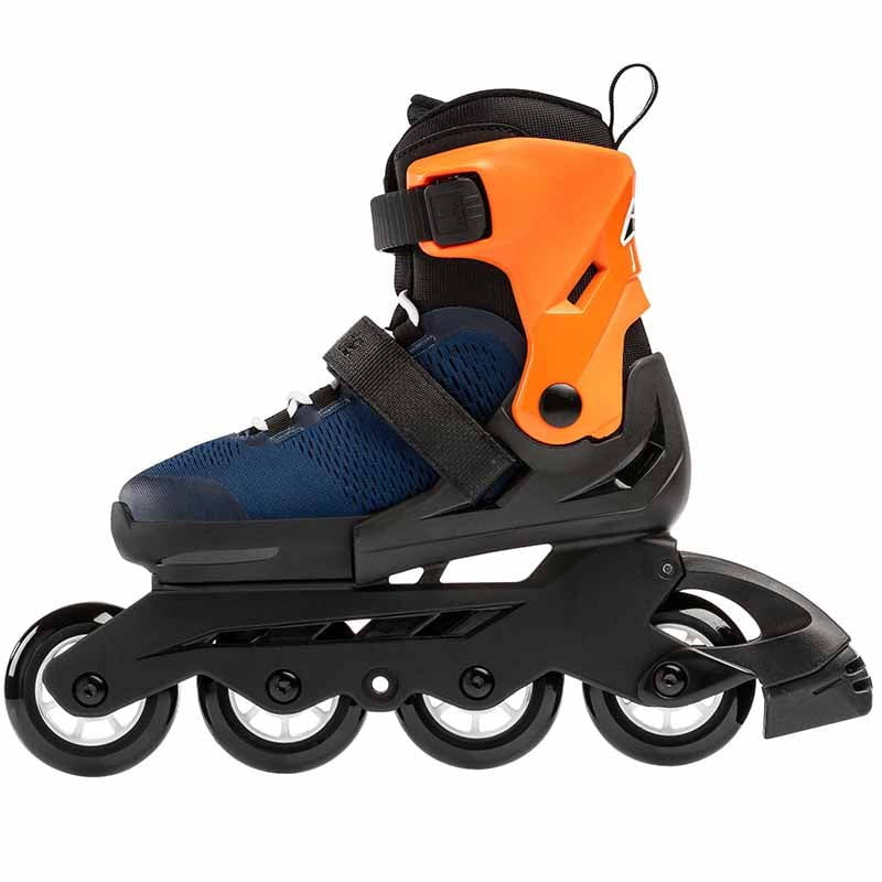 Rollerblade Microblade Blue Orange Kids Skates - Inlinex
