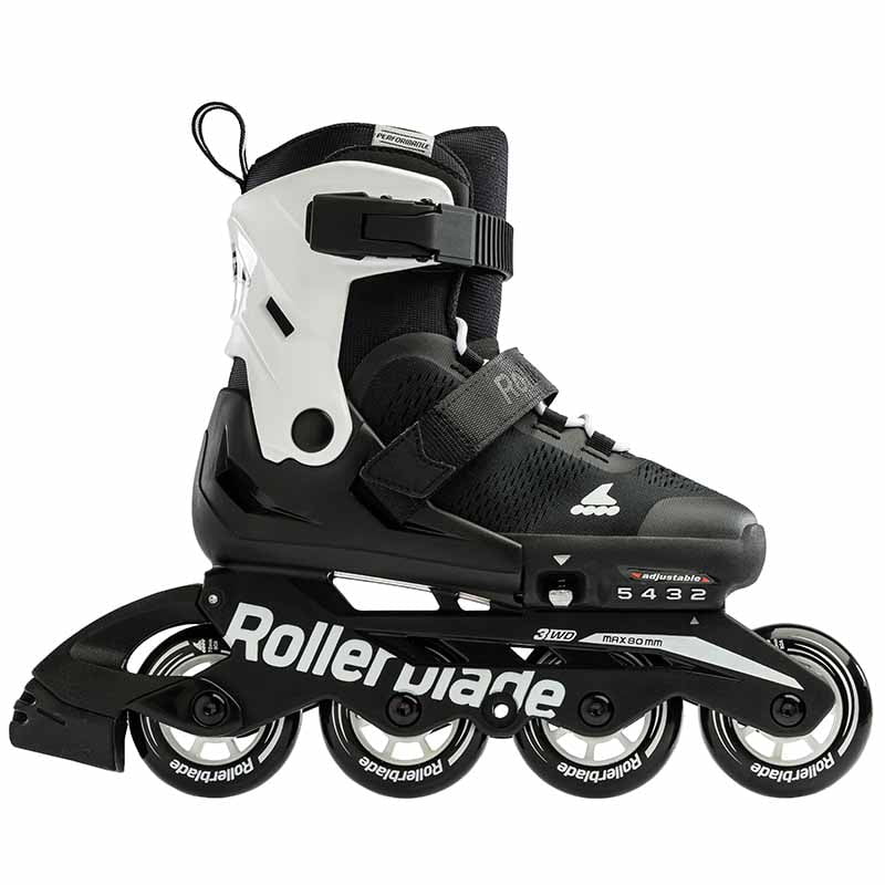 Rollerblade Microblade Black White Kids Skates - Inlinex
