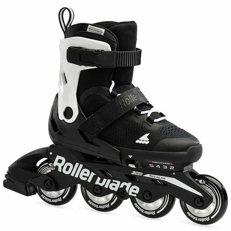 Rollerblade Microblade Black White Kids Skates - Inlinex