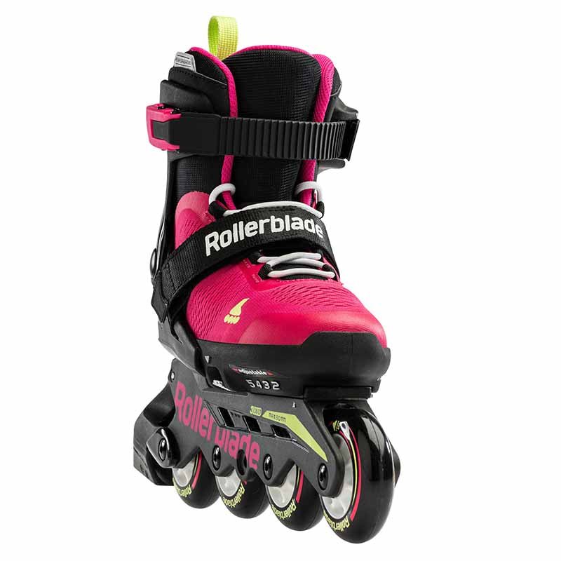 Rollerblade Microblade Pink Green Kids Skates - Inlinex