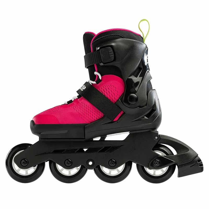Rollerblade Microblade Pink Green Kids Skates - Inlinex