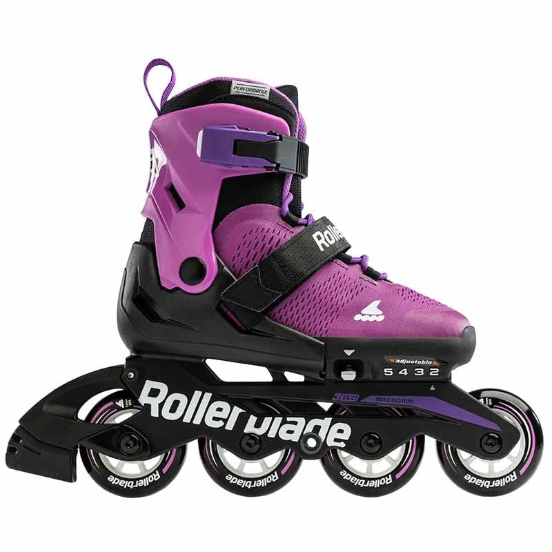 Rollerblade Microblade Purple Black Kids Skates - Inlinex