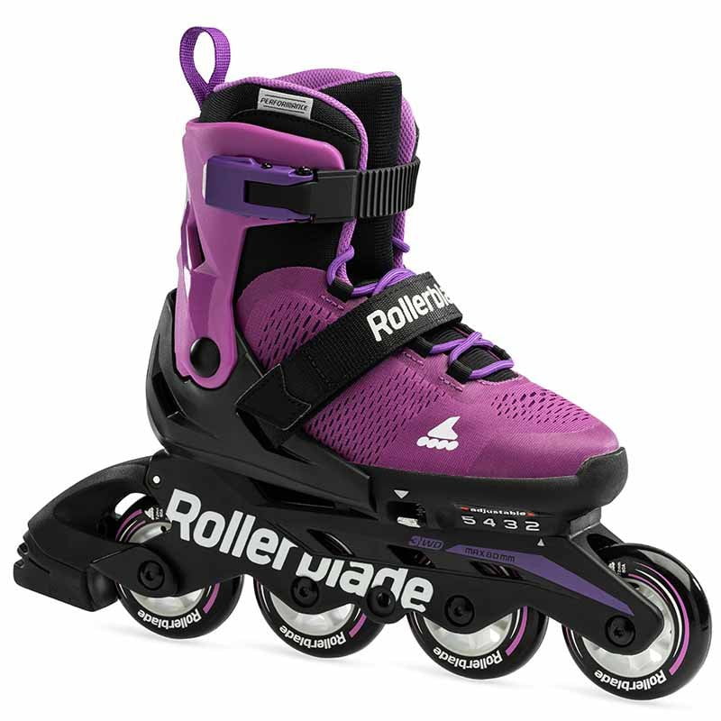 Rollerblade Microblade Purple Black Kids Skates - Inlinex