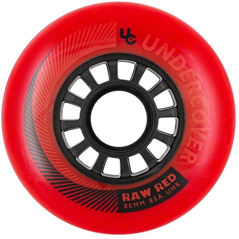 Undercover Raw 80mm Red Wheels - Inlinex