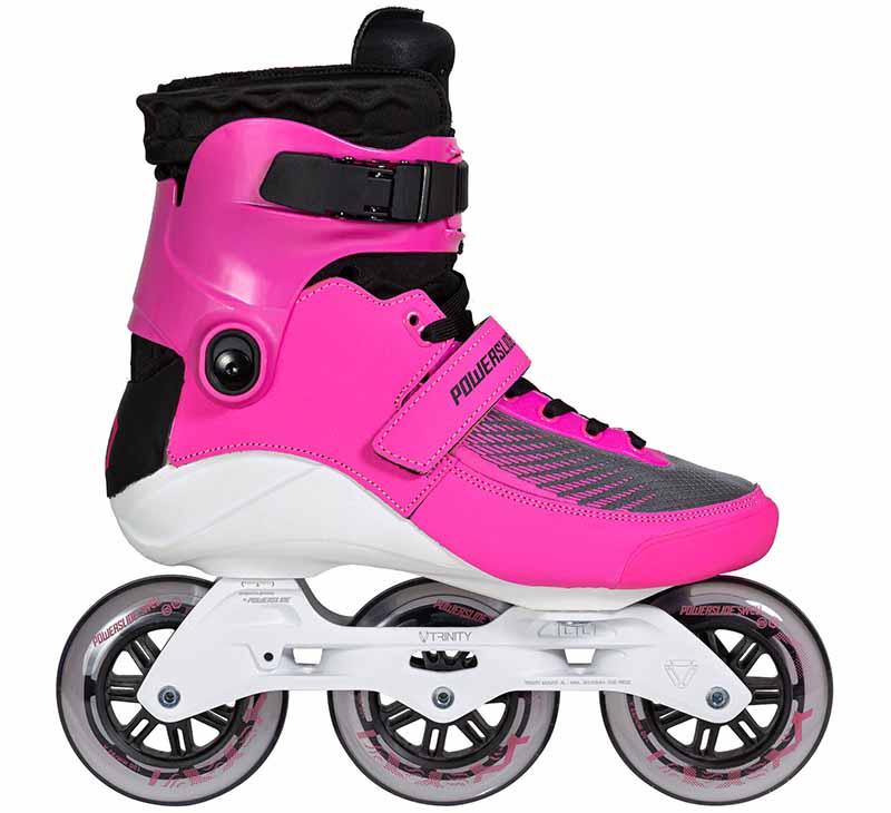 🔥Powerslide Swell Electric Pink 100 - 3D Adapt Skates - Inlinex