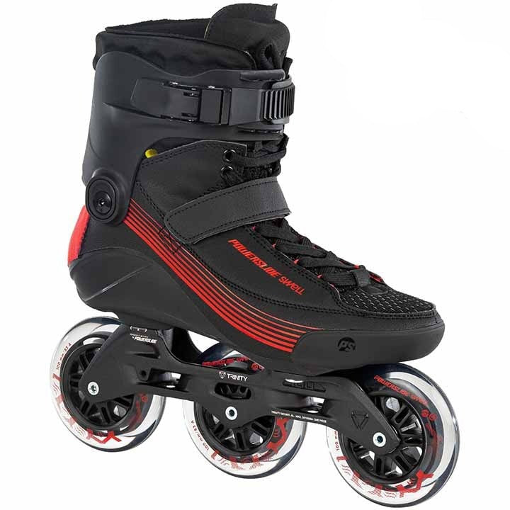 🔥Powerslide Swell Black 100 - 3D Adapt Skates - Inlinex