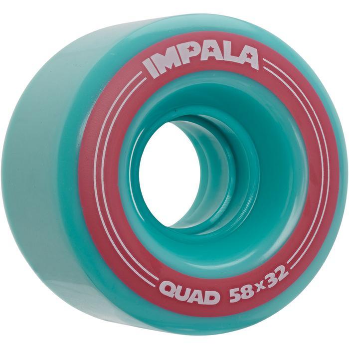 Impala 4 Pack Aqua Quad Wheels - Inlinex