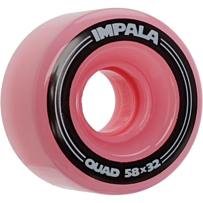 Impala 4 Pack Pink Quad Wheels - Inlinex