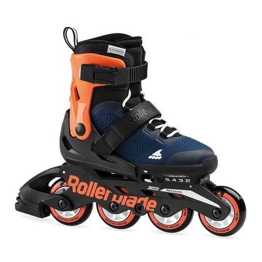 Rollerblade Microblade Blue Orange Kids Skates - Inlinex
