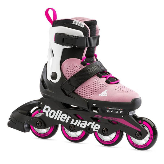 Rollerblade Microblade Pink White Kids Skates - Inlinex