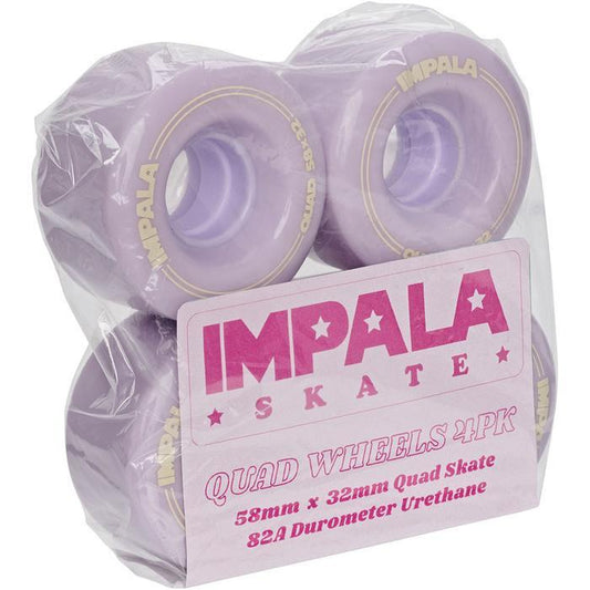 Impala 4 Pack Pastel Lilac Quad Wheels - Inlinex