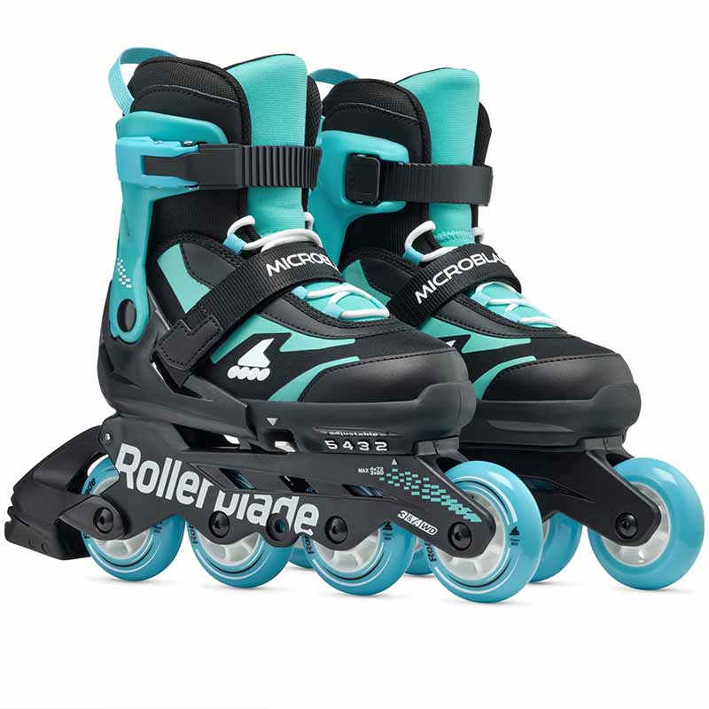 Rollerblade Microblade Black Blue Kids Skates