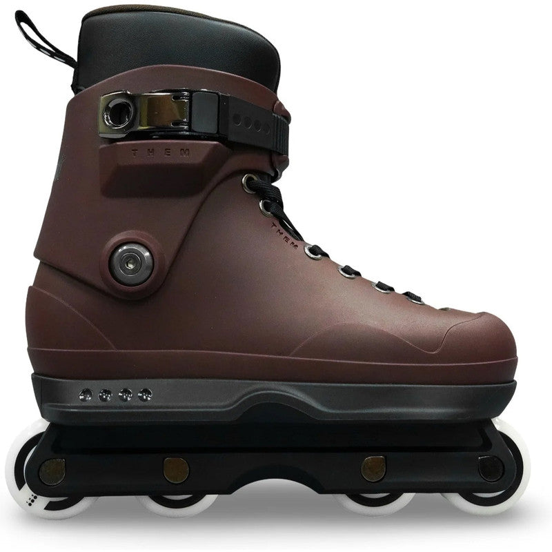 Them 909 Sean Darst Pro Burgundy Black Souls Aggressive Skates