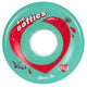 Chaya Big Softie Clear Teal 65mm Quad Wheels