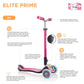 Globber Elite Prime Lights Foldable Kids Scooter - Inlinex