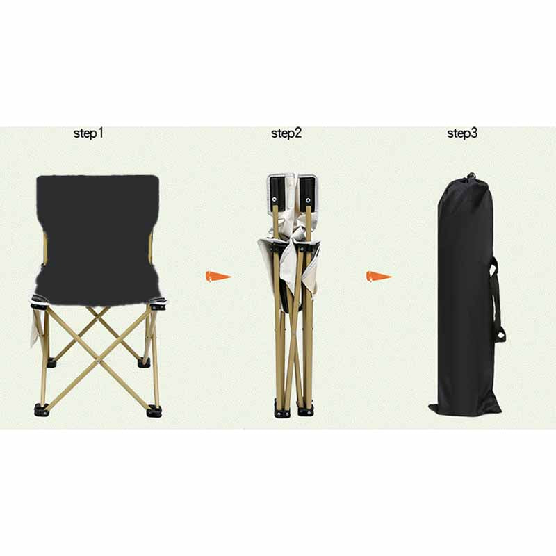 Outdoor Black Folding Chair