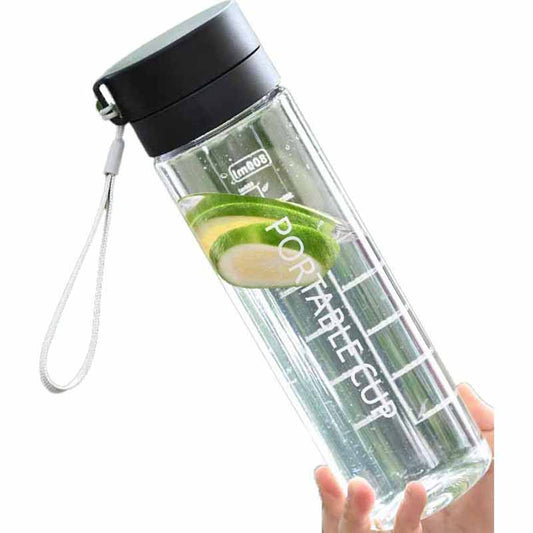 Black Cap 800ml Water Bottle - Inlinex