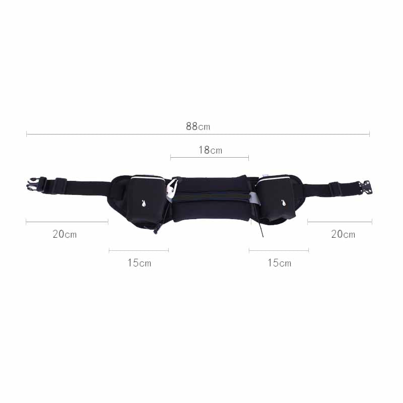 Black Skating Hydrate Waist Bag