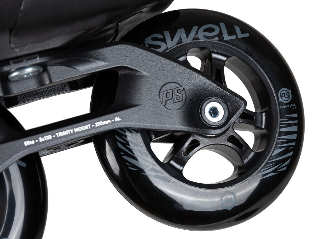 🔥Powerslide Swell Triple Black 110 Trinity Skates - Inlinex