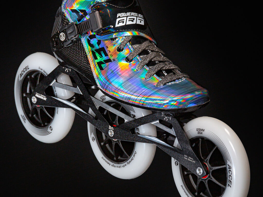 Powerslide Accel Race Reflective 125 Skates - Inlinex