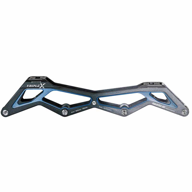 Powerslide Triple X5 12.0/4x100 Black Blue, 195 Frame