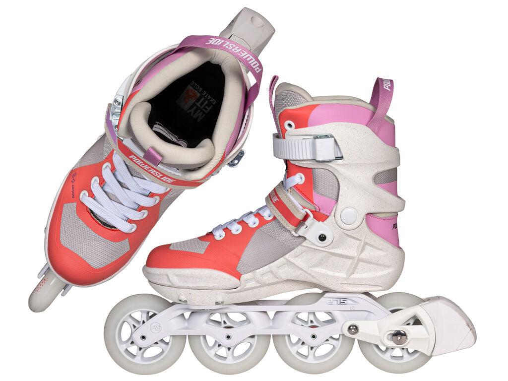 Powerslide Phuzion Argon Peach 90 Skates