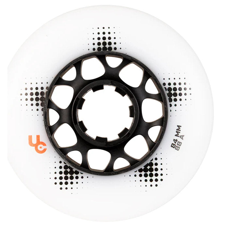 Undercover Team PRO 84mm/88A White, 4-Pack | Inline Skate Wheels