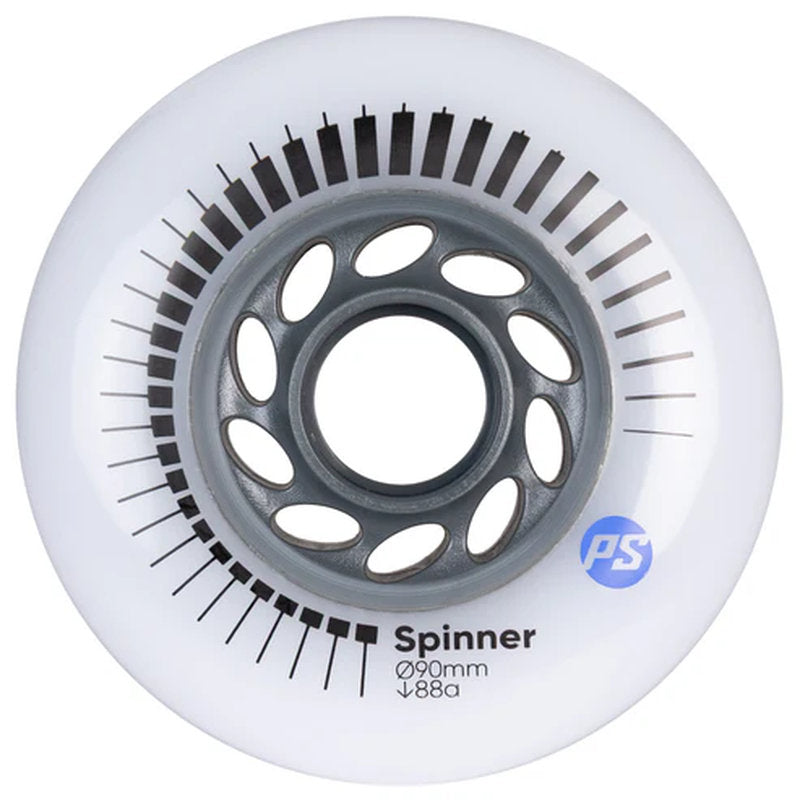Powerslide Spinner 90/88A White, 4 pack