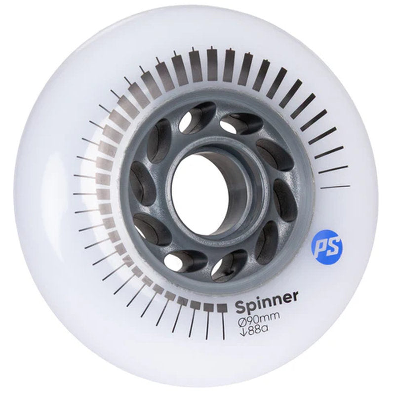Powerslide Spinner 90/88A White, 4 pack