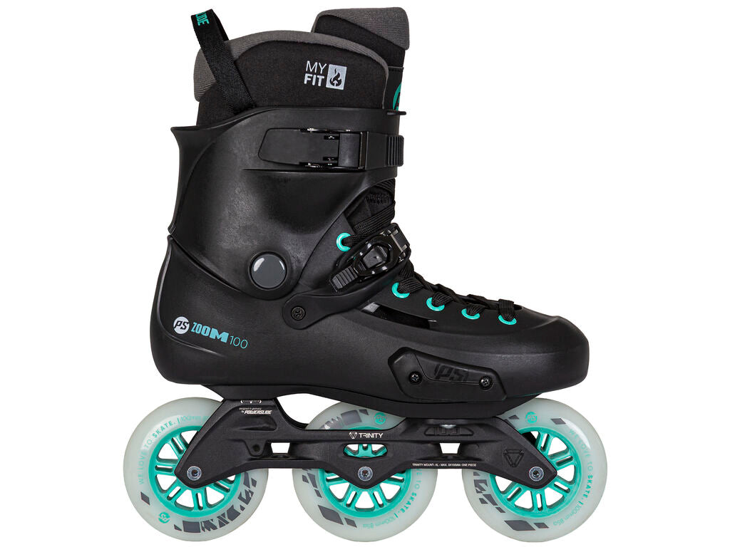 Powerslide Zoom Pro 100 Black Mint Skates