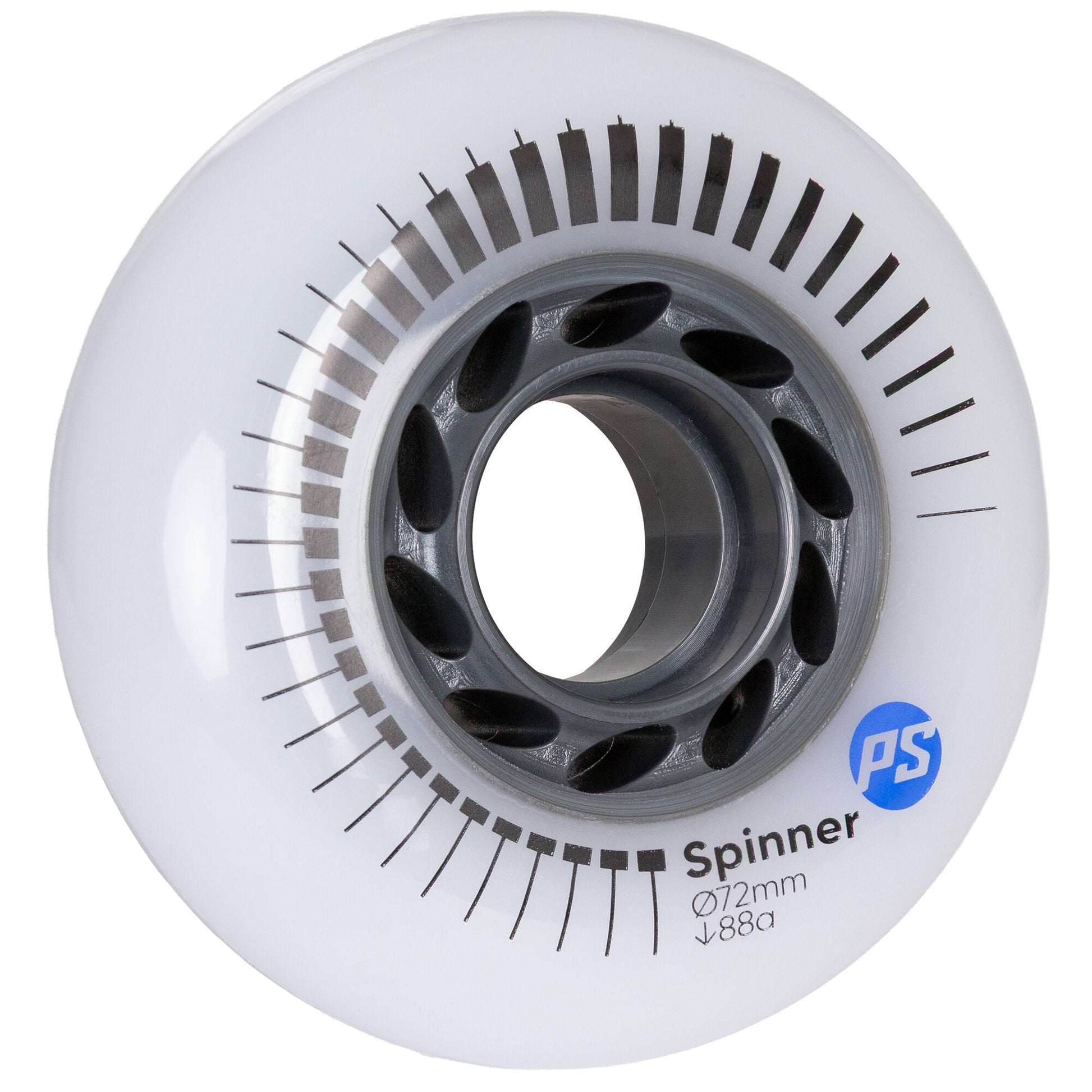 Powerslide Spinner 72mm/88A White Wheels (Pack of 4)
