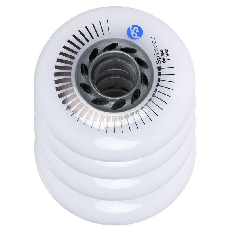 Powerslide Spinner 80/88A White Wheels